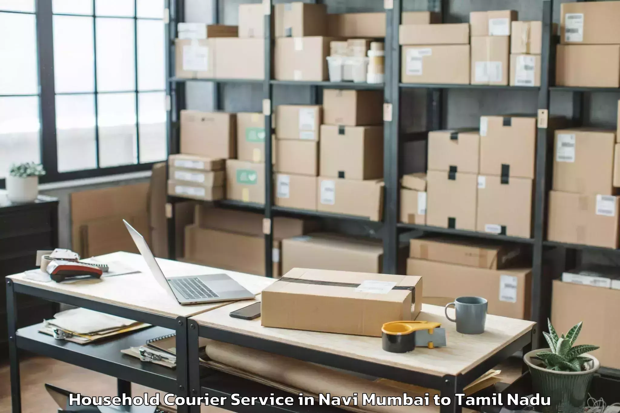 Navi Mumbai to Thirumayam Household Courier